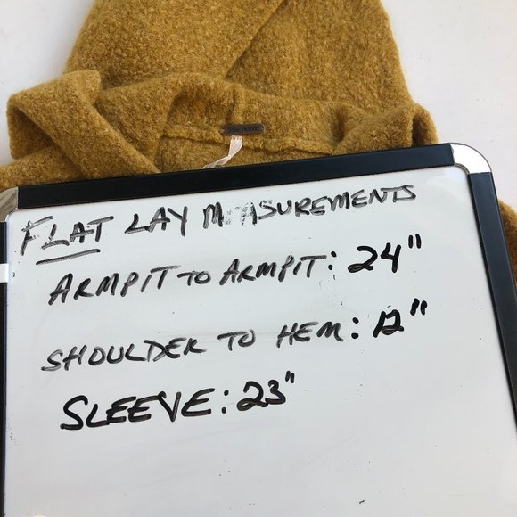 Free People Mousse Cropped Hoodie Boho Cottagecore Cozy Sweater Comfy - Picture 11 of 13